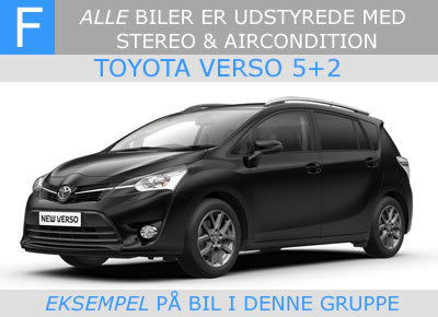 gruppe j - syv sædes biler malaga